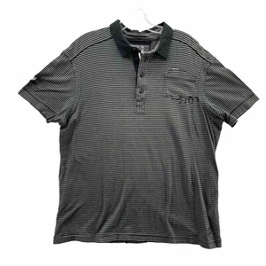 G-Star Raw Polo Shirt Youth 2XL Black Stripped Golf Travel Outdoors Stretch Boys - Picture 1 of 13