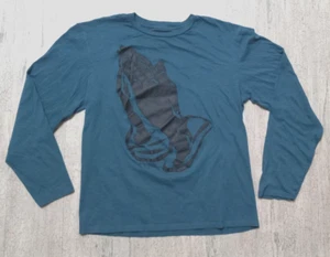 Ring Of Fire Shirt Medium Mens Praying Hands Logo Green Long Sleeve T-Shirt - Picture 1 of 7