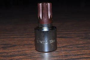 12MM 12 Points Stuby Short Allen Socket 3/8 Drive 1-1/2" Overall Length Vim - Picture 1 of 3