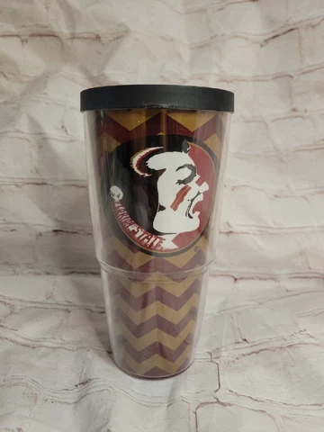 Florida State FSU Striped Logo 24oz Insulated Tervis Tumbler NCAA Cover