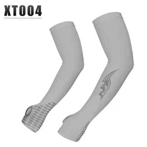 1 Pair Anti-Slip Ice Silk Arm Sleeves - Breathable Sunscreen for Outdoor Sports - Picture 1 of 14