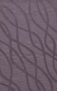 Purple Transitional Hand Hooked Waves Lines Stripes Area Rug Abstract DV10 - Picture 1 of 35