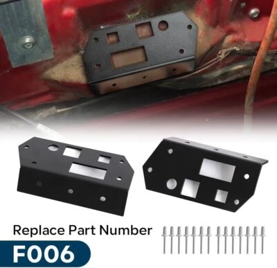 For OBS FORD 1980-1997 F-Series & Bronco Door Handle Reinforcement Plate Kit US - Image 1 of 4