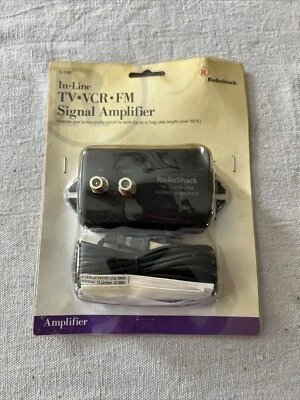 RADIOSHACK TV VCR FM AMPLIFIER 2-WAY SPLITTER Cat No: 15-1118B - Image 1 of 2