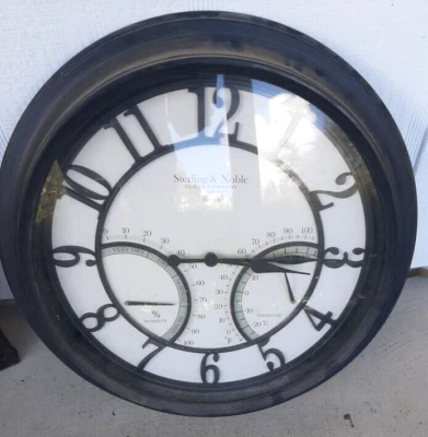 Sterling & Noble Clock Company Vintage Nº 9 Batería Plástico Reloj Pared Piezas Foto 1 de 3