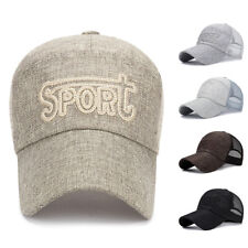 Baseball Caps Plain Sports Fan Cap Adjustable Visor Hat Mens Hats Us