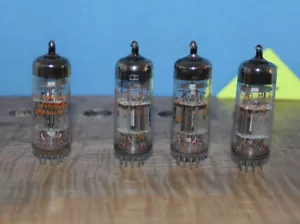 Radio Tubes 6939 Amperex JAN P Logo Matched Quad - Picture 1 of 3