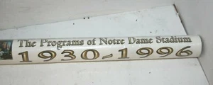 The Programs of Notre Dame Stadium 1930-1996 Poster 27x39 - Picture 1 of 2