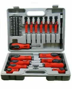 42PC SCREWDRIVER BIT TOOL KIT SET TORX PHILLIPS PRECISION SLOTTED MAGNETIC &CASE - Picture 1 of 4