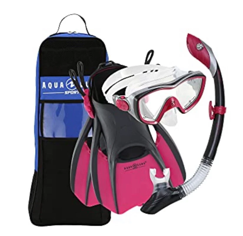 Juego de snorkel aqua lung bonita para mujer Foto 1 de 2