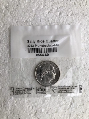 2022 P Sally Ride Quarter Mouth Error Drooling George UNC Sealed in Littleton - Image 1 of 4