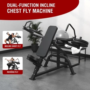 Brustfliegenmaschine, Brustpresse Maschine, verstellbares Krafttrainingsgerät - Bild 1 von 7