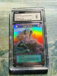 Sorcery Contested Realm Beta Curio Guile Sirens Foil CGC 9 - Bild 1 von 2