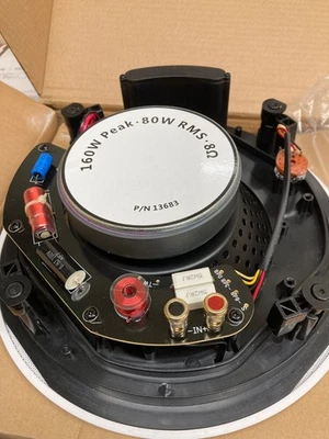 Altavoz de techo Monoprice Alpha bidireccional fibra de carbono 8" 160 vatios blanco-NUEVO Foto 1 de 2