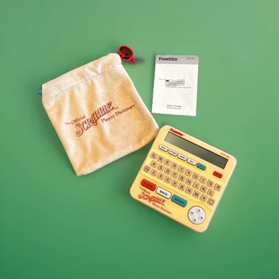 Винтажный электронный словарь Franklin SCR-226 Scrabble с чехлом и руководством - Изображение 1 из 4
