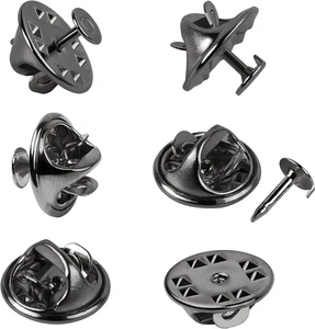 120 Pairs Silver Butterfly Clutch Tie Tacks Pin Back Metal Locking Replacement - Picture 1 of 12
