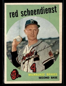 1959 Topps #480 Red Schoendienst *Low Grade* - Picture 1 of 2
