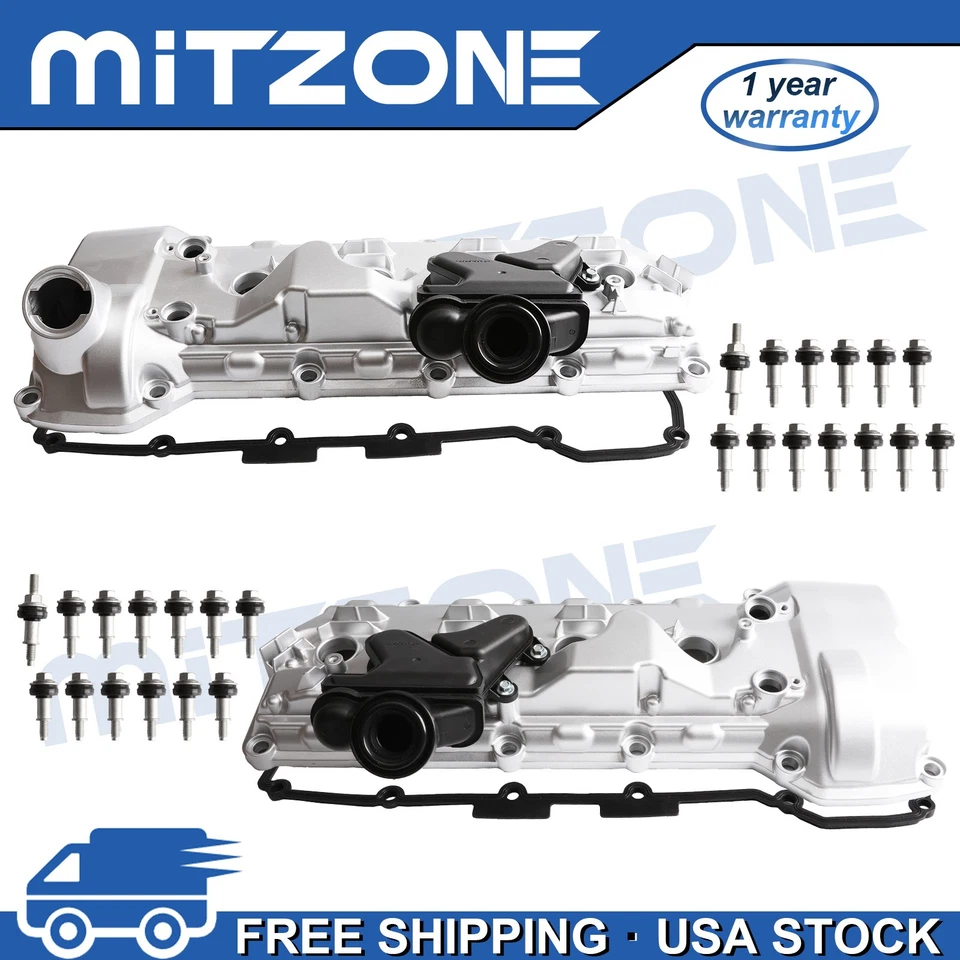 Cubierta de válvula Mitzone para con junta y separador aceite-agua 08-13 BMW M3 4,0 L V8 Foto 1 de 4