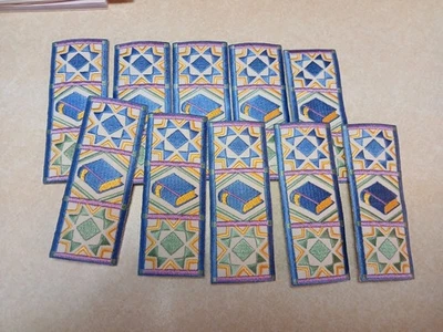 Patchwork Patches Library Theme. Great For Volunteers Or Awards Lot Of 10 - Image 1 of 4