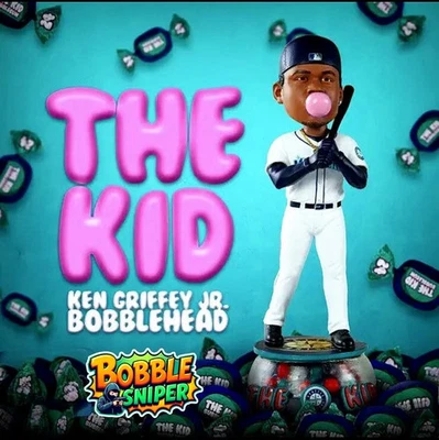 KEN GRIFFEY JR. Seattle Mariners "The Kid" Bubble Gum Exclusive MLB Bobblehead - Image 1 of 4
