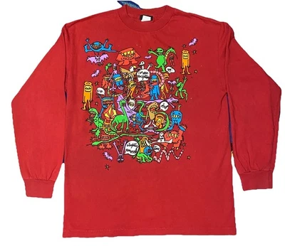 Rare Vintage Volcom Ryan Sheckler Lil Monsters Long Sleeve Shirt Men's M Skater - Image 1 of 4