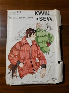 Kwik Sew 421 Men's Alaskan Jacket 1973 S-XL - Picture 1 of 2