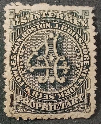 U.S.A MATCH AND MEDICINE STAMPS SCOTT RS91a. - Image 1 of 2