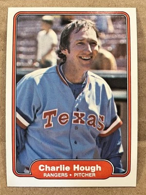 Charlie Hough 1982 Fleer #319 - Image 1 of 2