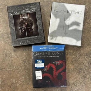 Game of Thrones Blu-Ray Box Set Lot - Seasons One, Three, & Four - Picture 1 of 4