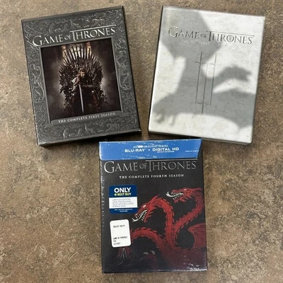Game of Thrones Blu-Ray Box Set Lot - Seasons One, Three, & Four - Image 1 of 4