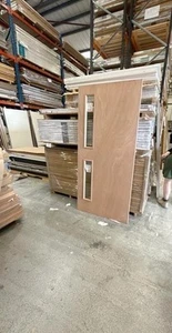 Internal Ply paint grade Clear Glazed FD30 Fire Rated Door - Picture 1 of 2