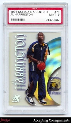 E-X Century #79 1998-99 Al Harrington RC Rookie PSA 9 como nuevo Pacers Foto 1 de 2