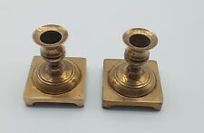 Vintage Pair  Brass Candle Holders