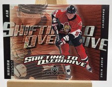 2001-02 Upper Deck MVP Hockey Shifting To Overdrive SO10 Marian Hossa Senators