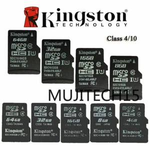 Kingston MicroSD SDHC 8 Go/16 Go/32 Go TF C4/C10 carte mémoire f téléphone tablette - Photo 1 sur 17