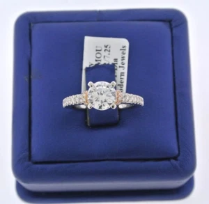Scott Kay 14k White Gold 0.50 CT Diamond Semi Mounting, 4.8gm, Size 6.25, S13587 - Picture 1 of 6