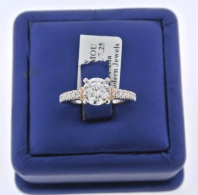 Scott Kay Oro Blanco 14k 0.50 CT Diamante Semi Montaje, 4.8gm, Tamaño 6.25, S13587 Foto 1 de 4