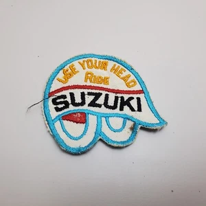 Oldtimer Motorradjacke Aufnäher Suzuki zum Aufnähen  - Bild 1 von 3