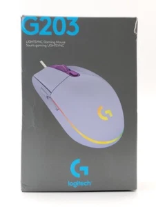Logitech G203 - LIGHTSYNC Wired Gaming Mouse - Lilac - Picture 1 of 7