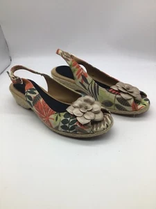 Softspots Floral Design Open Toe Strap with buckle Size 11M Women’s Sandals - Picture 1 of 7