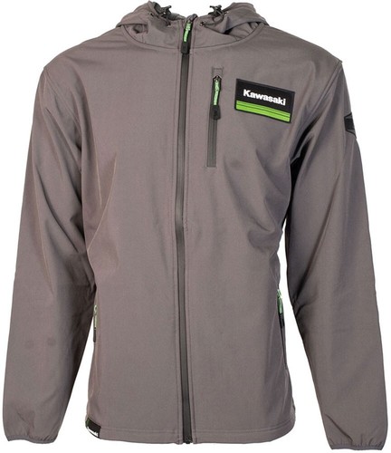 Factory Effex Kawasaki Tech Soft-Shell Jacket - Waterproof, Microfleece Lined, Scuba Hood - View #4