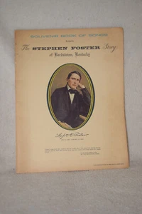 Stephen Foster Souvenir Book of Songs Klavier Noten Bardstown Kentucky - Bild 1 von 7