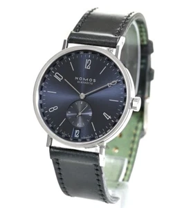 Nomos Tangente 2Date azul cuerda manual (sin usar) reloj para hombres - ¡12,7% de ahorro!* - Imagen 1 de 7