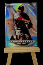🔥📈 Ozzie Smith 2022 Topps Finest - Aura of Excellence Silver Refractor!! 🔥