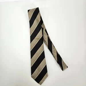 Vintage Valentino Cravatte Pure Italian 100% Silk Designer Striped Necktie Tie - Picture 1 of 7