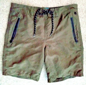 Cedarwood State Mens Small Swimsuit Swim Trunks Board Shorts Lined Olive Green - Picture 1 of 9