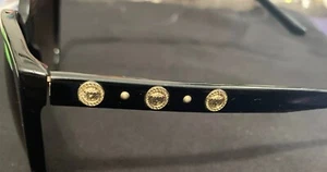 Occhiali da sole Versace polarizzati sfumati nero grigio modello 4281 **LEGGI** - Foto 1 di 8