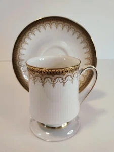 Paragon Fine Bone China Athena Tea-Coffee Cup Gold/White Majesty Queen England - Picture 1 of 19
