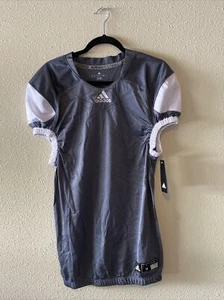 Adidas Press Coverage Football Jersey - Large Gray AZ9272 - Picture 1 of 6