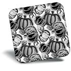 Awesome Fridge Magnet bw - Pumpkin Pattern Halloween  #43411